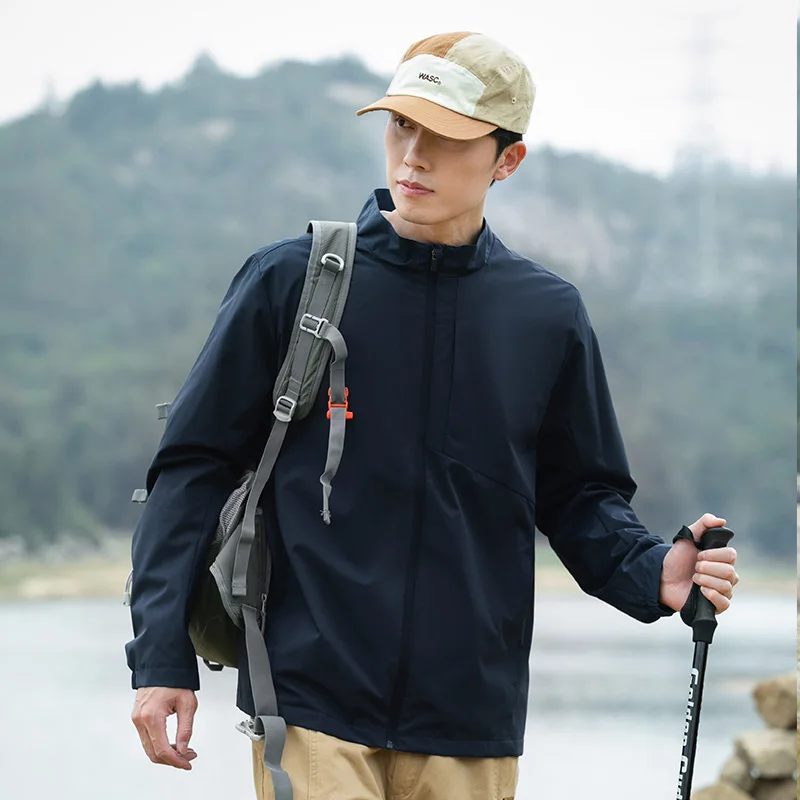 Outdoor Windbreaker Jacket Men Women Waterproof Windproof Lightweight Spring Autumn Hiking Jacket Breathable Mountaineering Coat