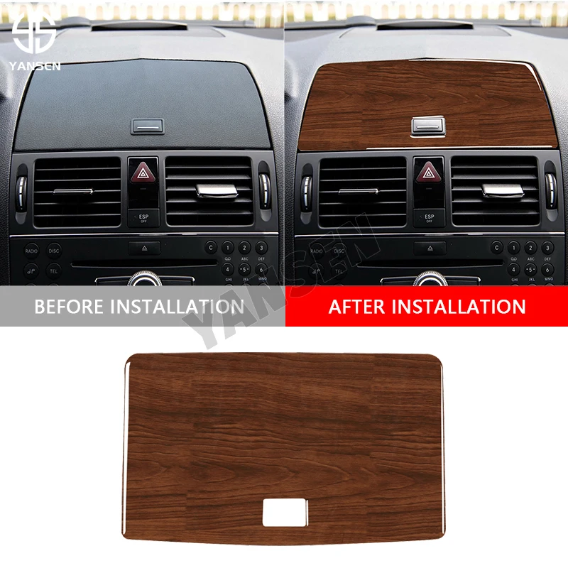 

Car Center Console Navigation Panel Cover For Benz C Class W204 2007 2008 2009 2010 2011 2012 2013 Accessories