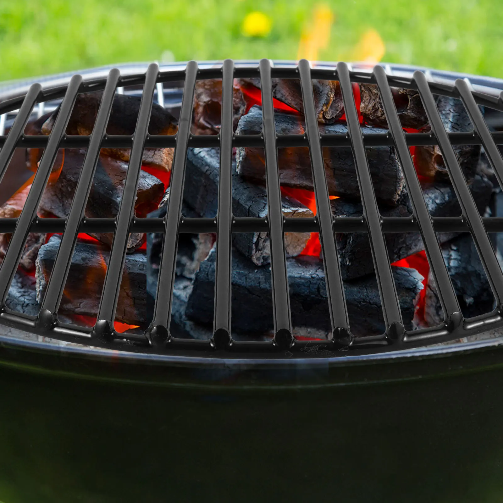 

Круглая решетка для гриля, эмалированная сетка для барбекю, уличный коврик для барбекю, практичная кухонная решетка для пикника, кемпинга, кулинарии, решетки