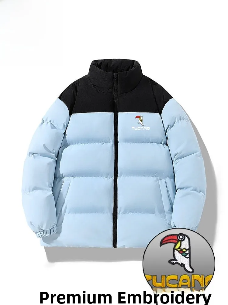 

TUCANO мужское пуховое хлопковое пальто с воротником-стойкой, зимнее молодежное пальто с воротником-стойкой, теплое длинное пальто све, повседневная верхняя одежда