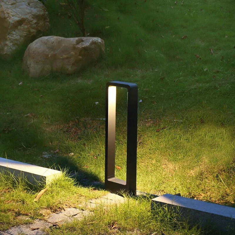 Imagem -05 - Cob Led Garden Light Lâmpadas para Gramado Pillar Light para Pátio Villa Paisagem Bollards Lighting ac 110v 220v dc 12v 15w 1pc