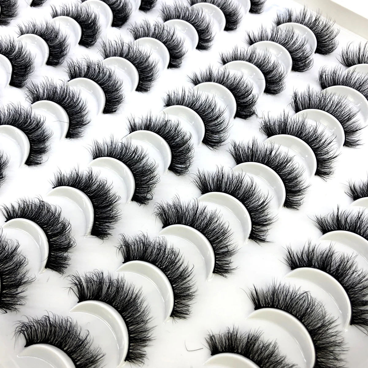 30 Paar Flauschige Lange 3D Nerz-Wimpernverlängerungen Weiche Nerz-Wimpern für Schönheit – Detail 15