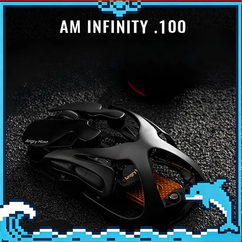 

Angry Miao AM Infinity.100 Mouse Tri Mode Wireless Paw3950 8000Hz Lightweight Hollow Out Magnalium Gaming Mice PC Accessories