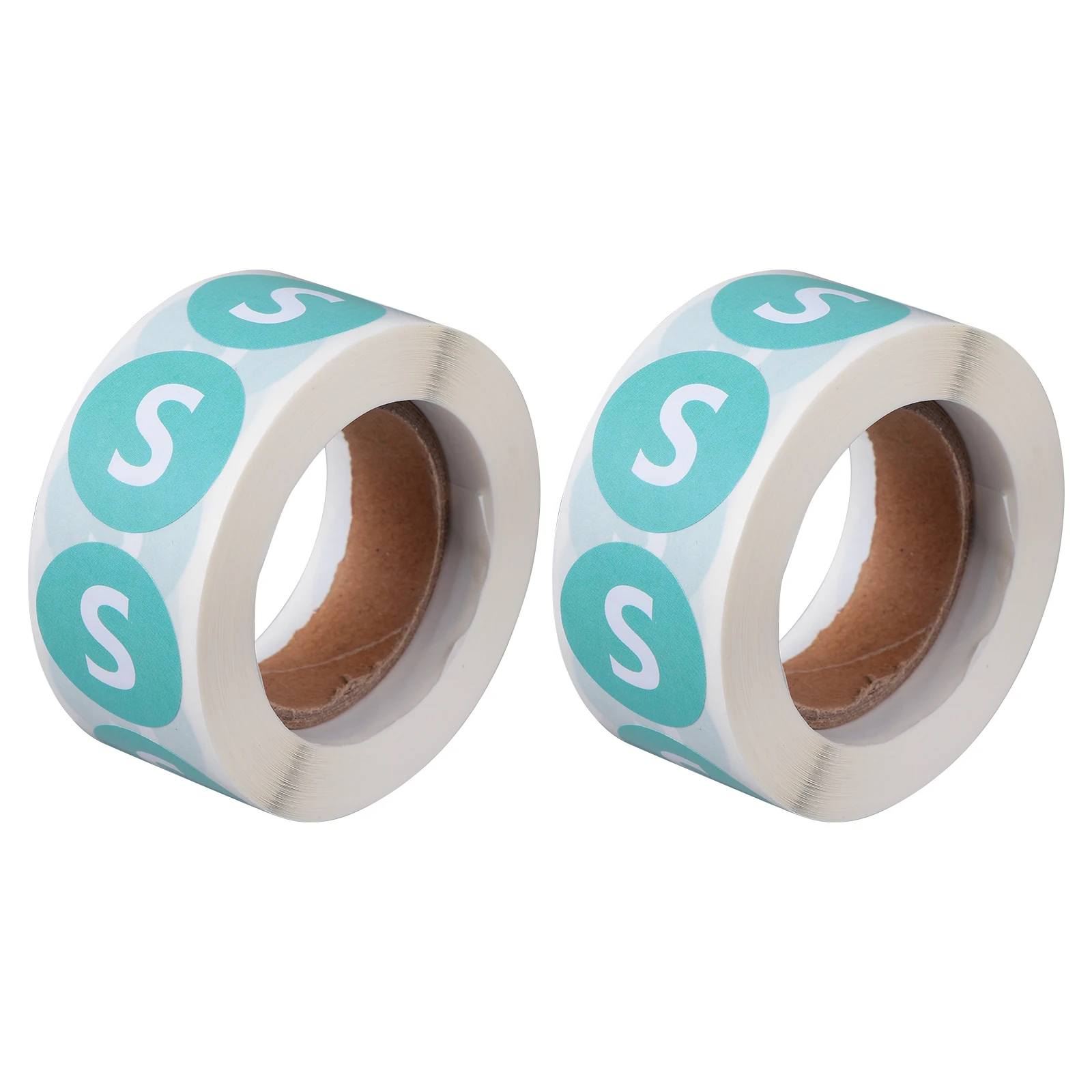

2 Roll Size Sticker Clothing Self-Adhesive Round Retail Shirt Stickers Labels Tags Practical Sizing Dot