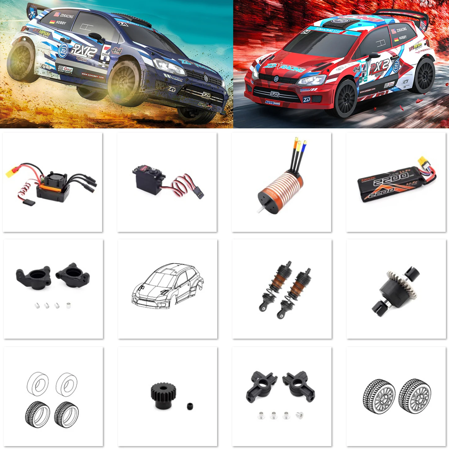 

ZD Racing Rx12 Автомобиль с дистанционным управлением, запасные части, аксессуары, рулевая чашка C, детали сиденья в сборе, детали для обновления автомобиля
