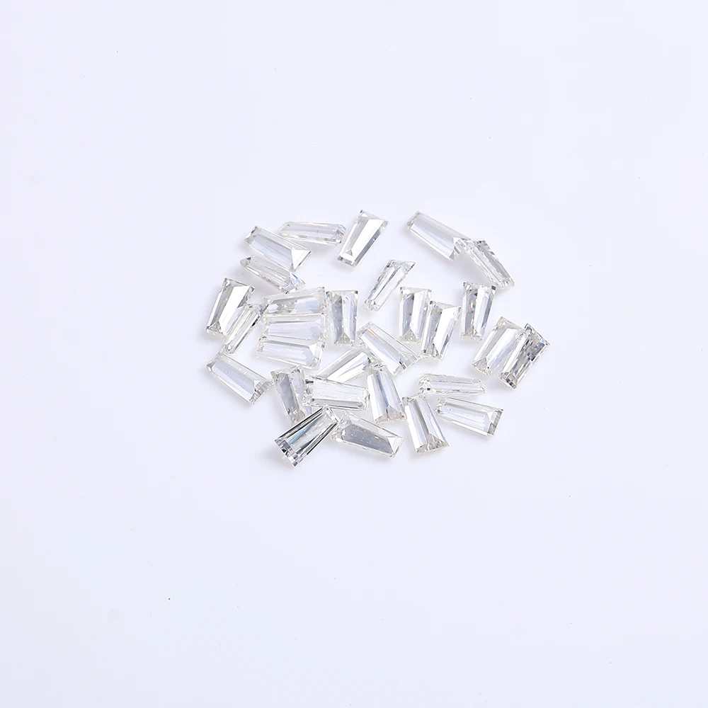 ICEBLING Straight Baguette Cut Moissanite Loose Stone D Color VVS1 GRA Certified Pass Diamond Tester Rectangle Gem