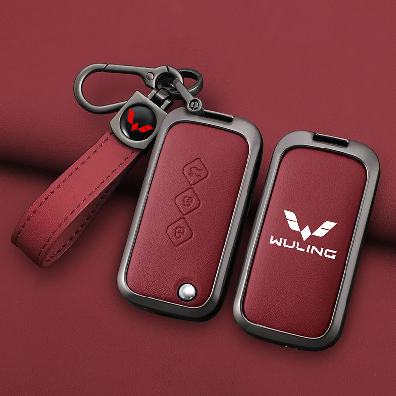 

Zinc Alloy for Chevrolet Aveo trax groove captiva 2024 wuling Flip Car Key Case Cover Shell 3 Button Remote Keychian Accessories