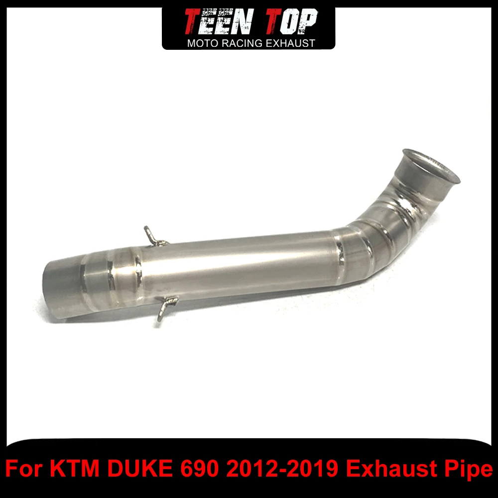 

Motorcycle Titanium Alloy 51mm Exhaust Pipe For KTM 690 DUKE Middle Link Pipe Connect Tube duke 690 2012-2019 Moto Accessories