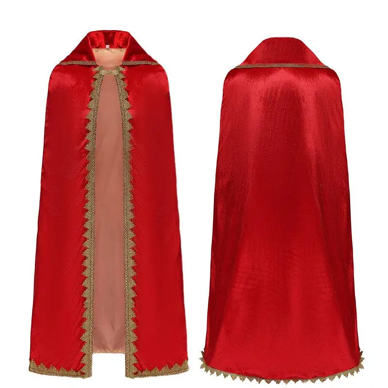 

New loween Cisas Children's Performance Costume Double Layer Red King Sle Stage Outfit Children's Traditional Wear
