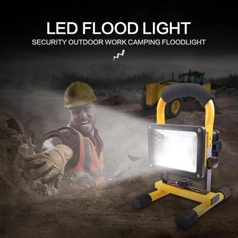 Led Wireless Charging Convenient Portable Innovative Design Wireless Charging Floodlight Rechargeable Worksite Long-lasting