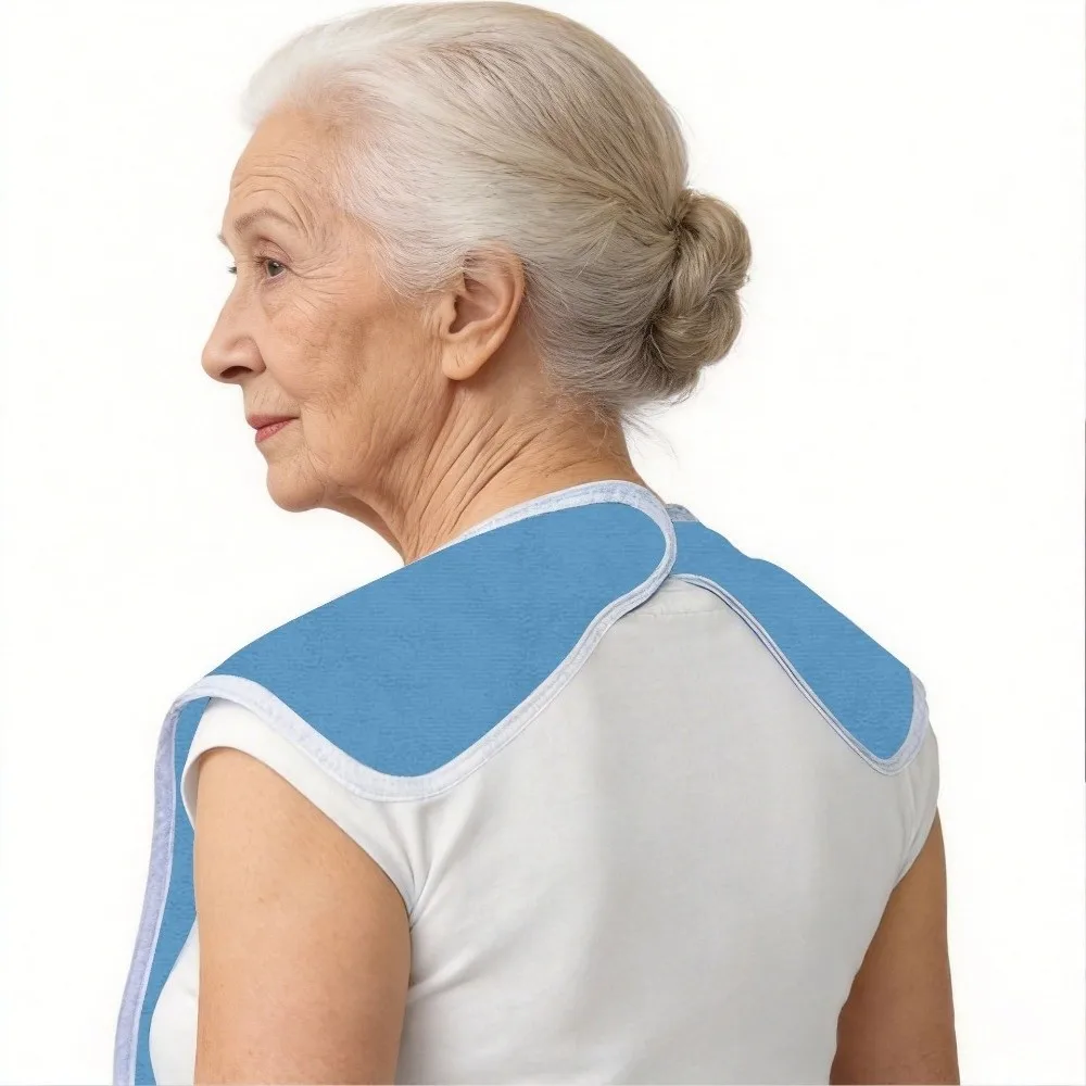 Thicked Anti-oil Elderly Bib Stain Resistant Pocket Style Saliva Towel Adjustable Soft Rice Pocket Bib Home Cleaning