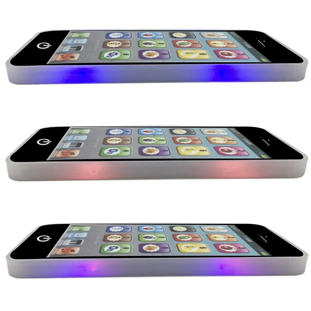 Educational Smartphone Screen Cellphone Preschool Learning Toy with Music and Lights for Children Activity