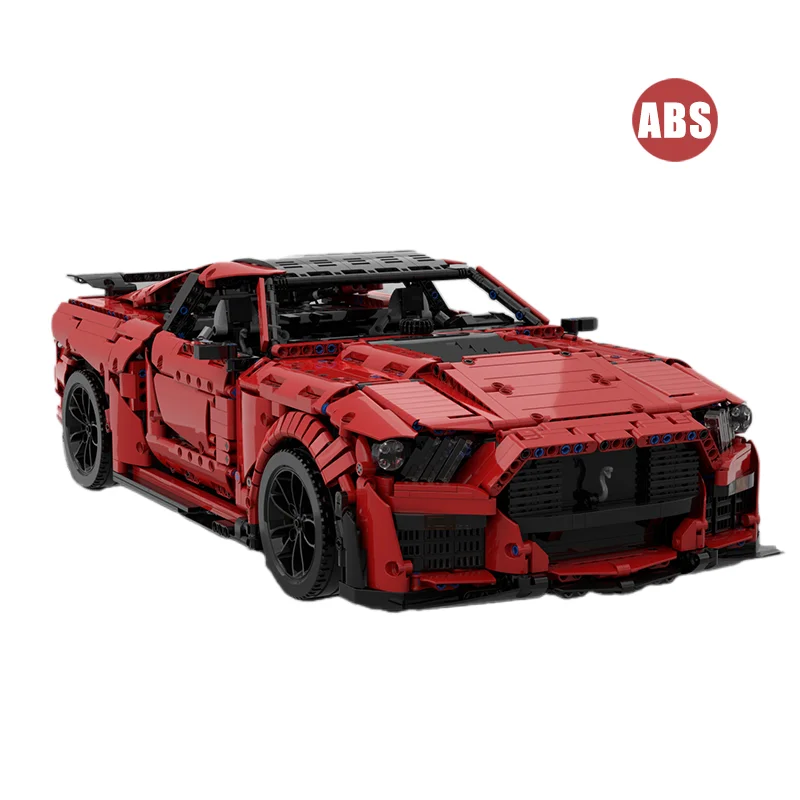 New High-technology building block RC super sports car Shelby GT500 DIY assembly youth technology racing toy gift model MOC50047