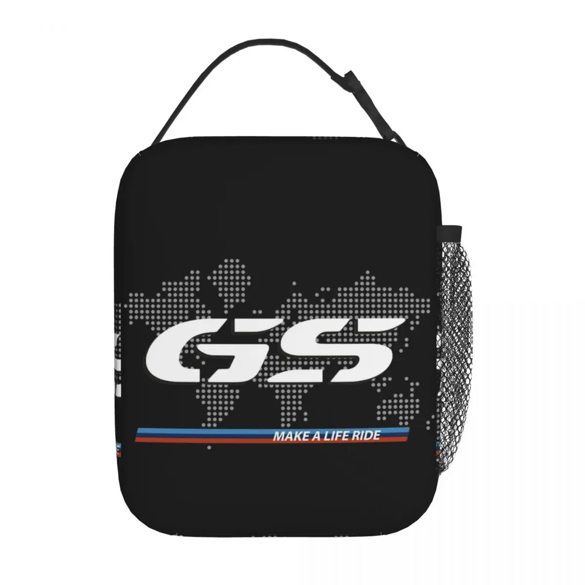 GS World Maps Insulated Lunch Bag Cooler Bag Reusable High Capacity Tote Lunch Box Men Women Beach Outdoor