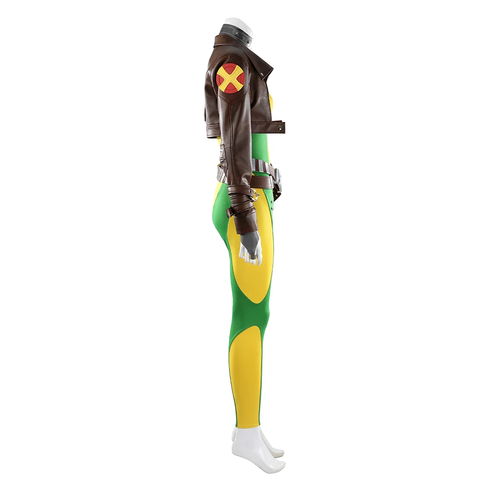 Rogue Cosplay Women Jumpsuit Coat Costume Game Rivals Disguise Clothing Adult Female Superhero Suit Halloween Carnival Outfit view 3