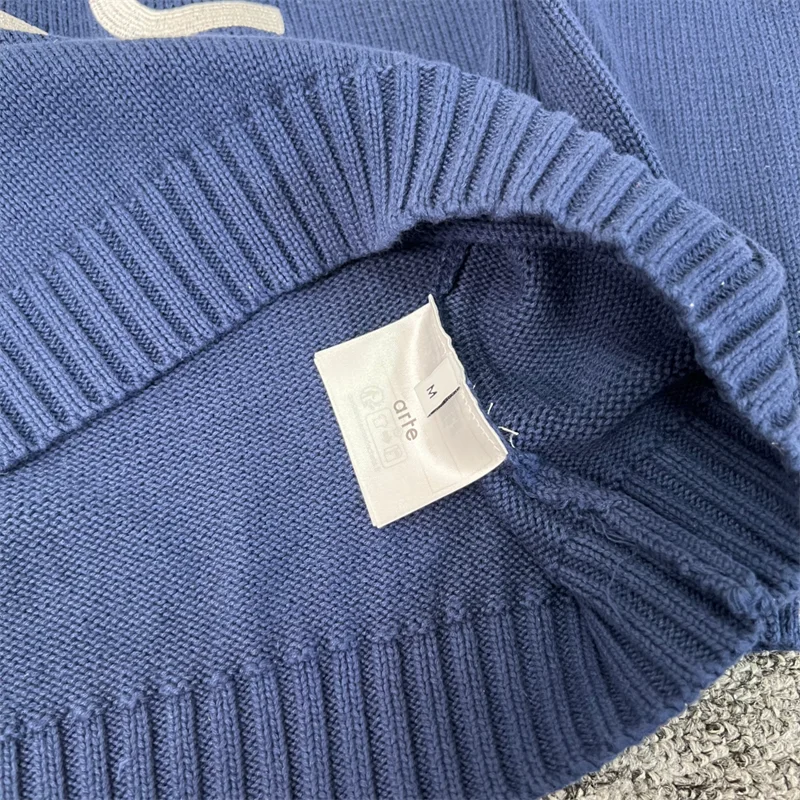 Arte Casual Knit Pullovers Men Women 1:1 High Quality Arte Logo Letter Print Sweaters