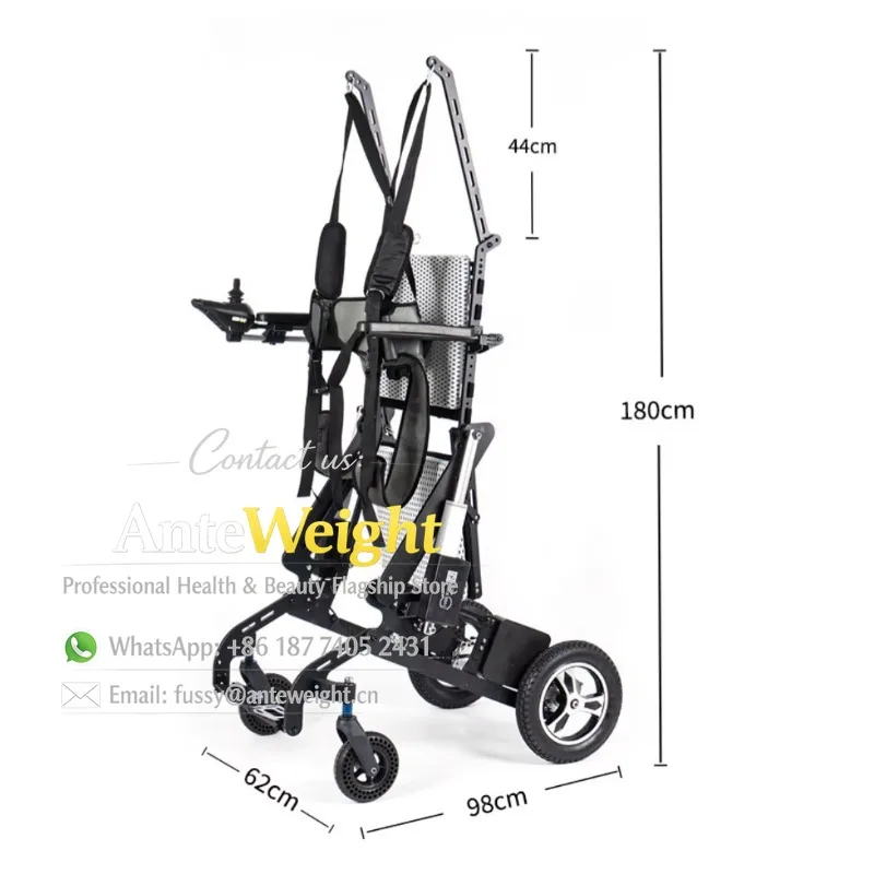 Exoskeleton assisted Standing Electric Wheelchair for Rehabilitation Training of Elderly Individuals with Disabilities