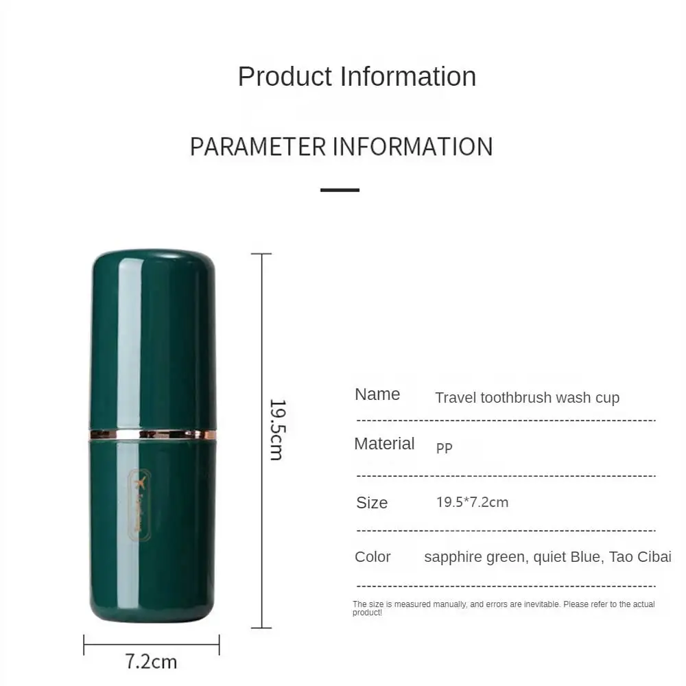 Petite boîte de rangement à double gobelet, gobelet de rince-bouche multifonction, rangement en matériau sain, stockage arrondi, lavage portable, voyage durable