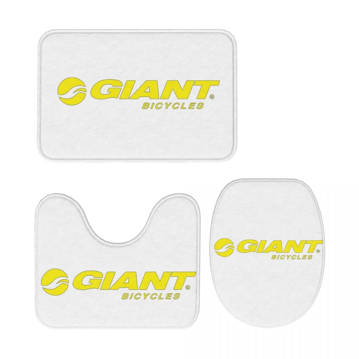 

Гигантский велосипед, 3 шт., коврик для ванной, набор для ванной комнаты, крышка для унитаза, домашний декор, нескользящий ковер, напольный коврик