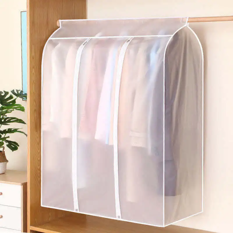 

Clothes Dust Cover Hanging Clothing Dustproof Suit Cover Organizer Bag Wardrobe Transparent Protector Dustproof Clothes Cover