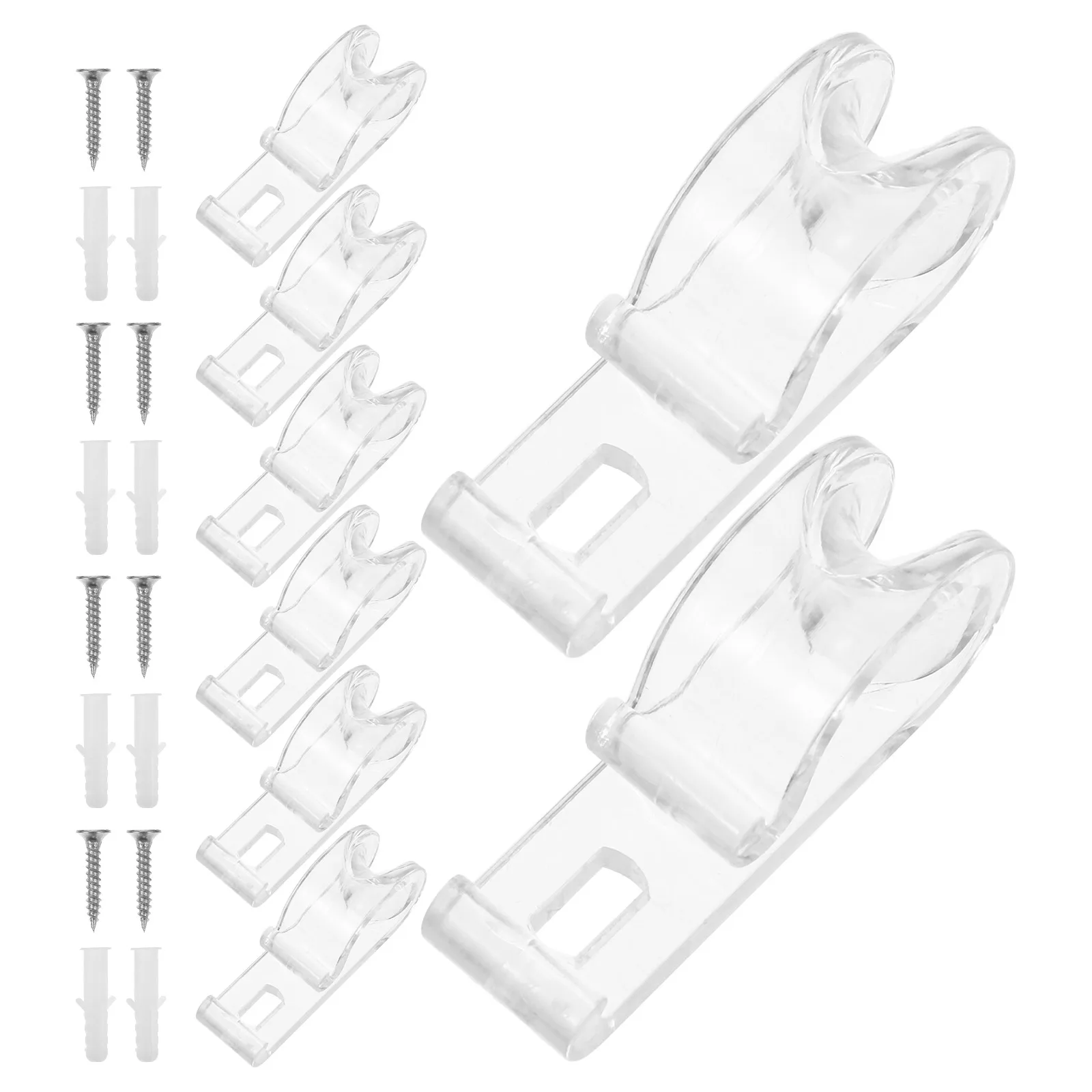 

Blinds Cord Hooks Clear Plastic Roller Shade Clips For Window Blind Tilt Wand Replacement Hold Down Brackets Lift Handles