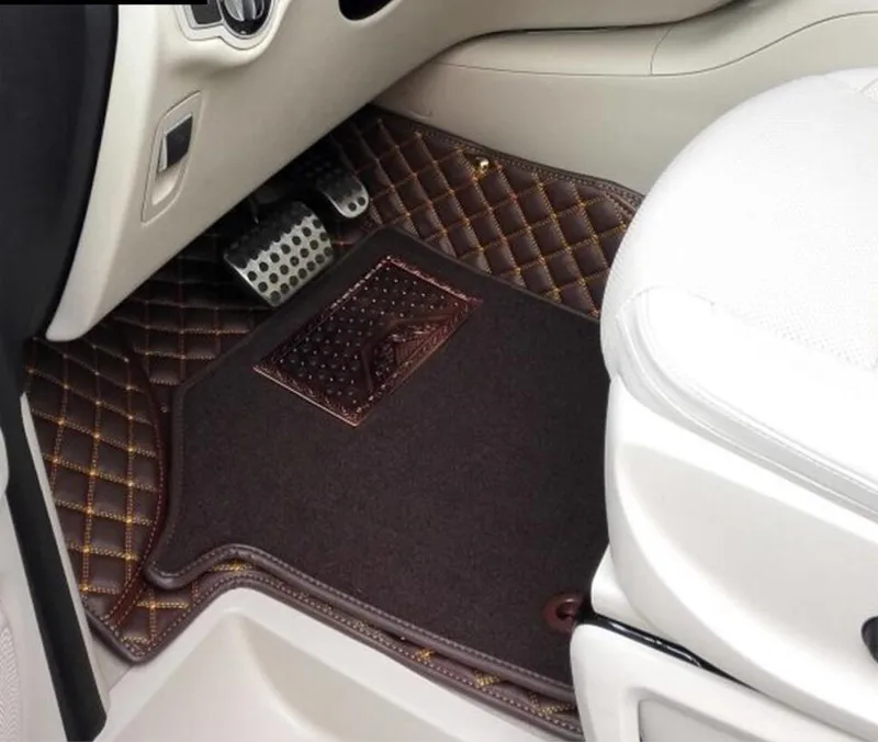 

Front seats car floor mats for Mercedes Benz Vito W447 2026-2014 2 3 seats durable rugs Good quality double layers carpets