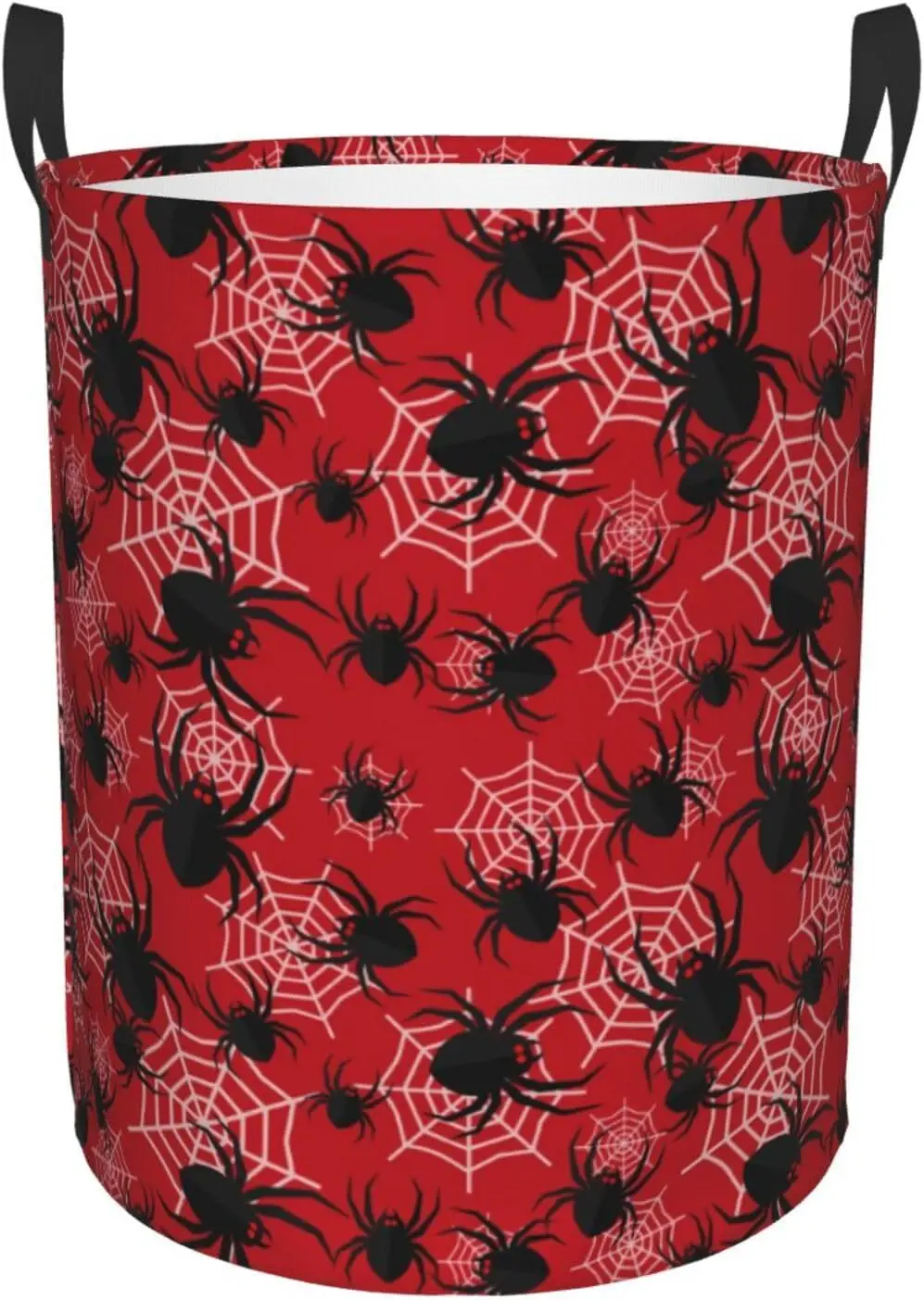 Large Laundry Basket with Handles - A Web with A Spider Baby Kids Dirty Clothes Laundry Hamper Foldable Laundry Basket