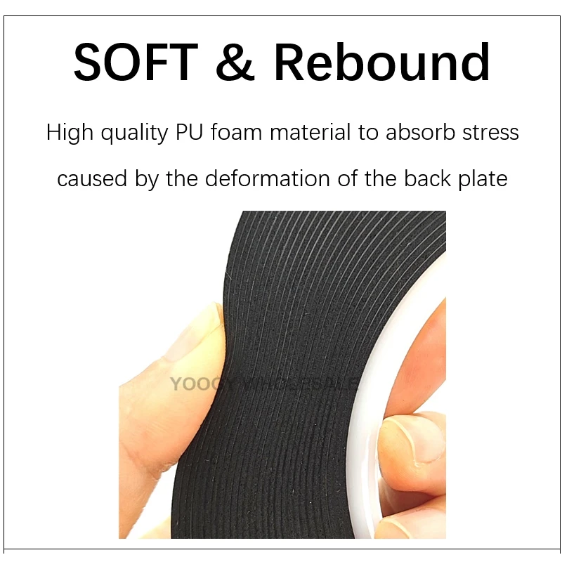 Full Screen Rework Double Adhesive Sponge Foam, Curved TV Set Matrix Frame Sealing Tape, 3/3.5/4/5mm wide, 10M/Roll, 1.26/0.86mm