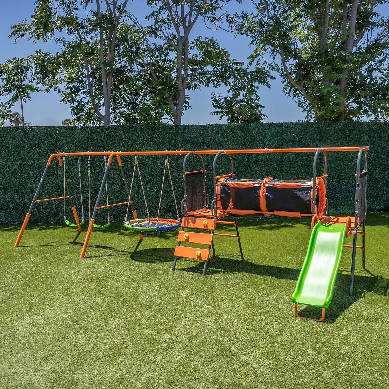 Metal Swing Set with 45