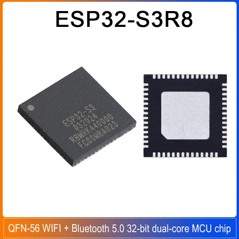 1/5/20 Stück ESP32-S3R8 QFN-56 ESP32 S3R8 WIFI + Bluetooth Dual-Core 5.0 32-Bit Dual-Core MCU Chip