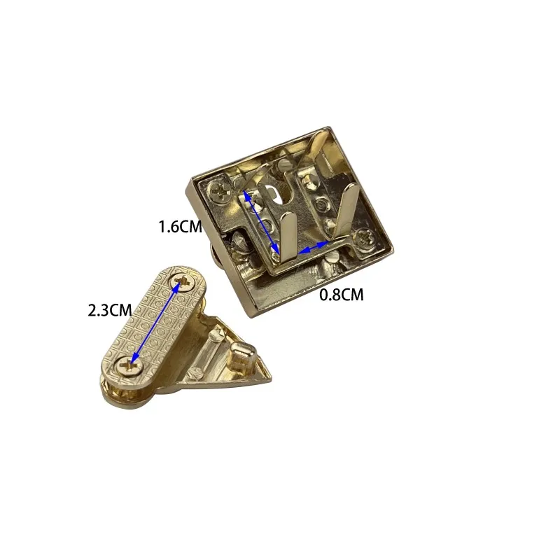 Botón de bloqueo de Metal para bolsos, cierre de Hardware de equipaje, piezas de bolsa, accesorios de aleación de Zinc