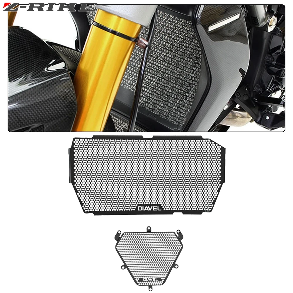 

Motorcycle Accessories Radiator Grille Cover Guard Protection Protetor For DUCATI DIAVEL 1260S 1260 S 2019 2020 2021 2022 2023