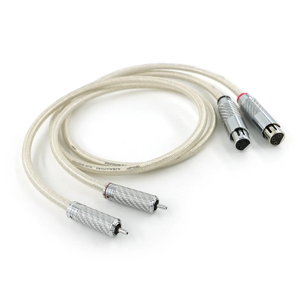 ブロードキャストグレード RCA - XLR バランス コード - クライオ処理 OCC 銅、IP67 ジャケット付き (1M/2M/3M) ​