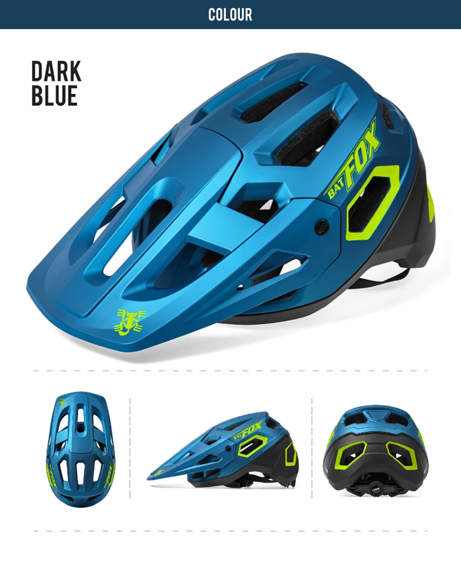 BATFOX Fahrradhelm für Herren und Damen Hochwertiger Integral-geformter Radsport-MTB-Fahrradhelm Straßen- und Mountainbike-Helme Casco Bicicleta – Detail 34