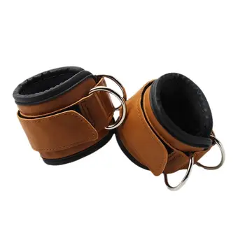 1件裝健身踝帶可調式D形環支撐護套健身房腿部訓練訓練運動護具安全外展器 10 最佳銷售 健身纜繩附件 - №10