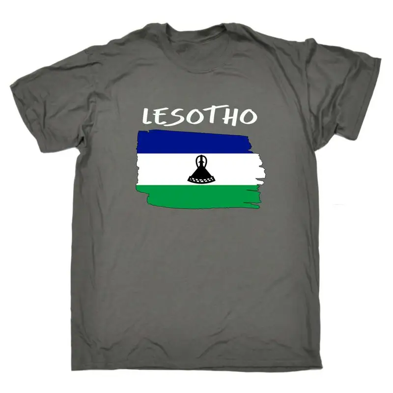 

Lesotho Country Flag Nationality Supporter Sports Mens T Shirt