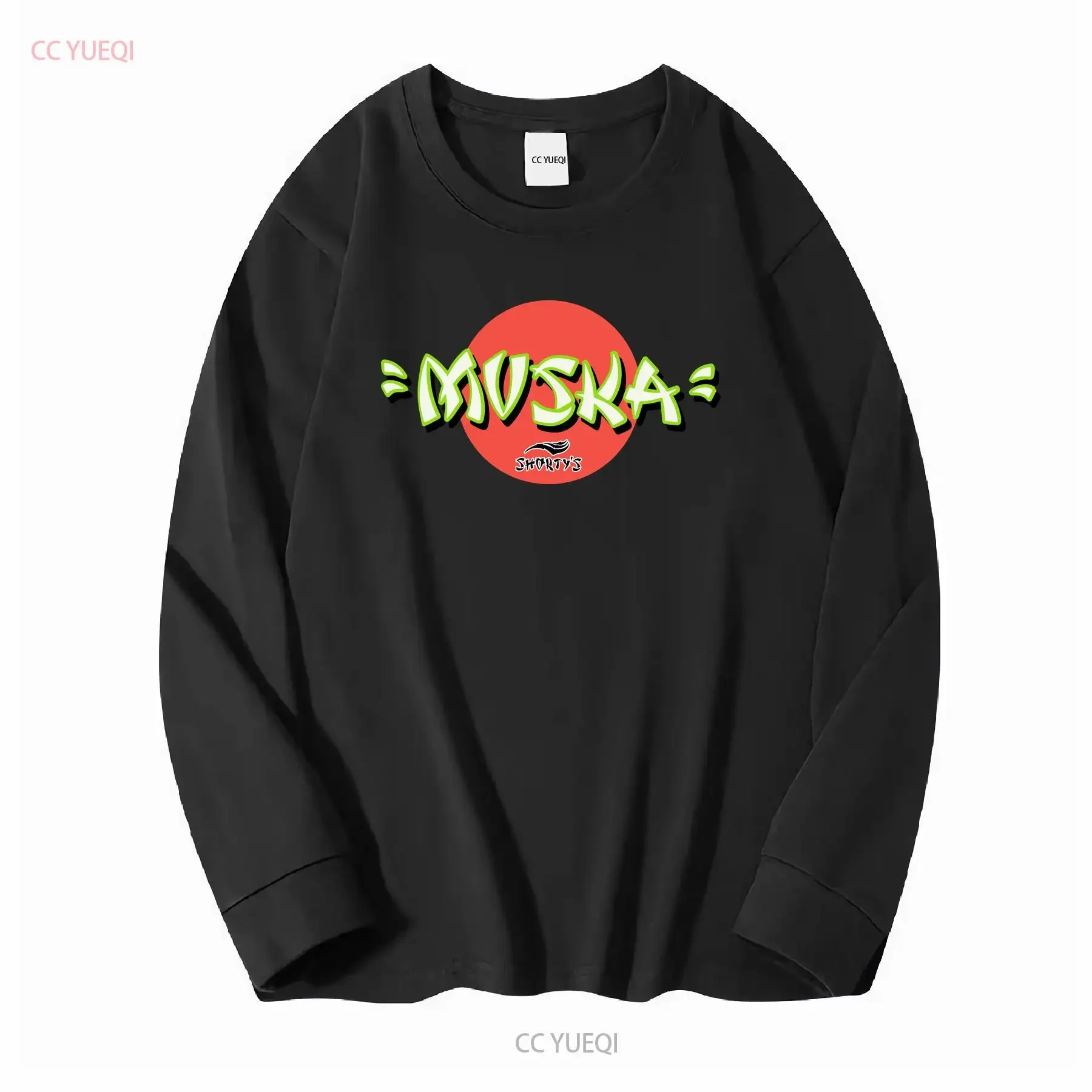 تي شيرت كلاسيكي من Shorty's Skateboards Chad Muska 'Muska' بشعار صندوق M 20x29 ملابس عصرية مغسولة وممتدة