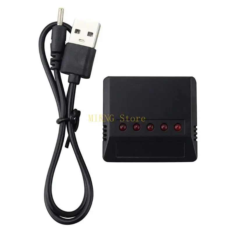 5 in 1 Battery with 5pcs 3.7V 550mAh Lithium Polymer Li-Po Batteries & USB Charging Cable for SYMA Q11 H99W best sale