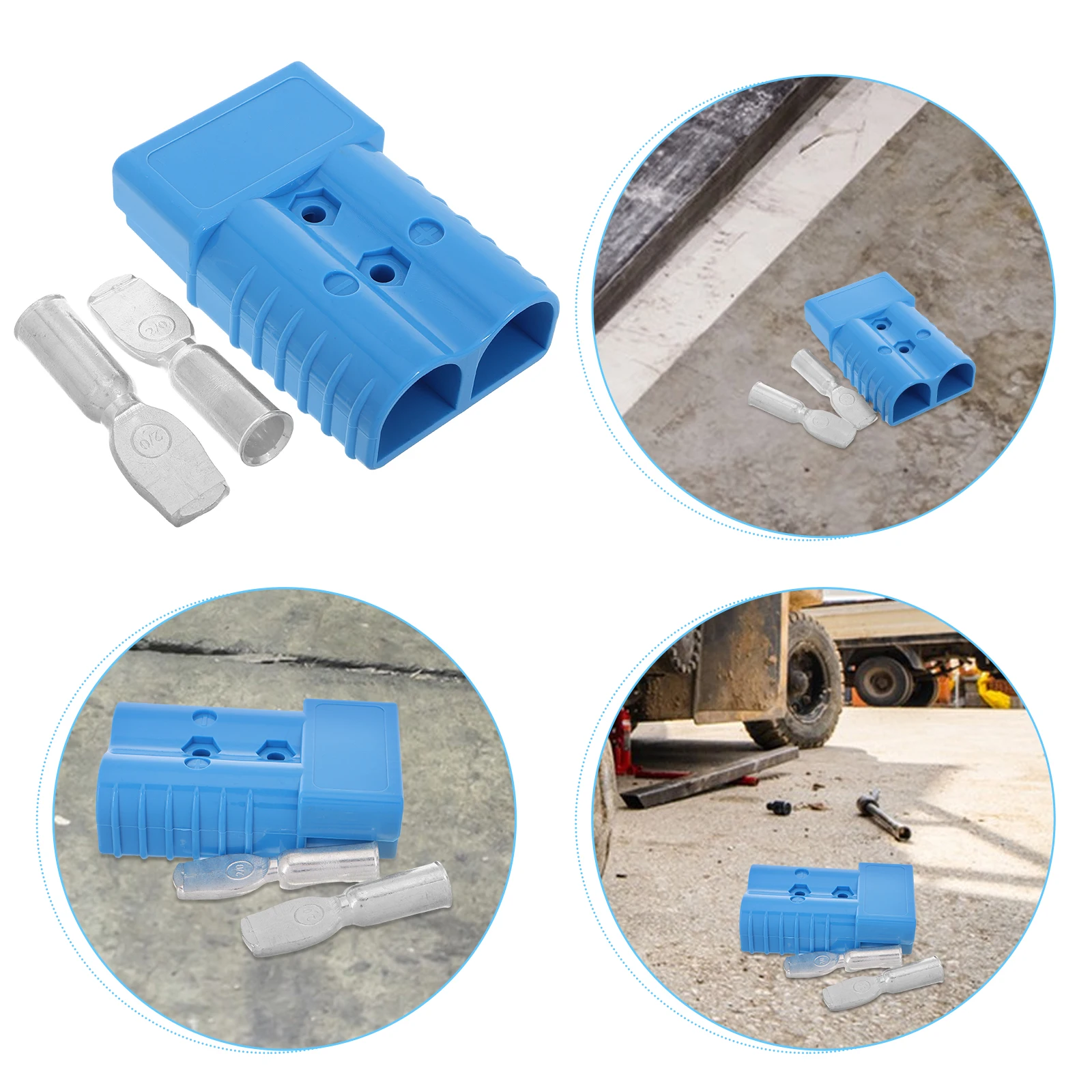 

Forklift Connector Plug Car Modular Housing Terminals Golf Cart Power 600V Durable PC Material Easy Design Stable