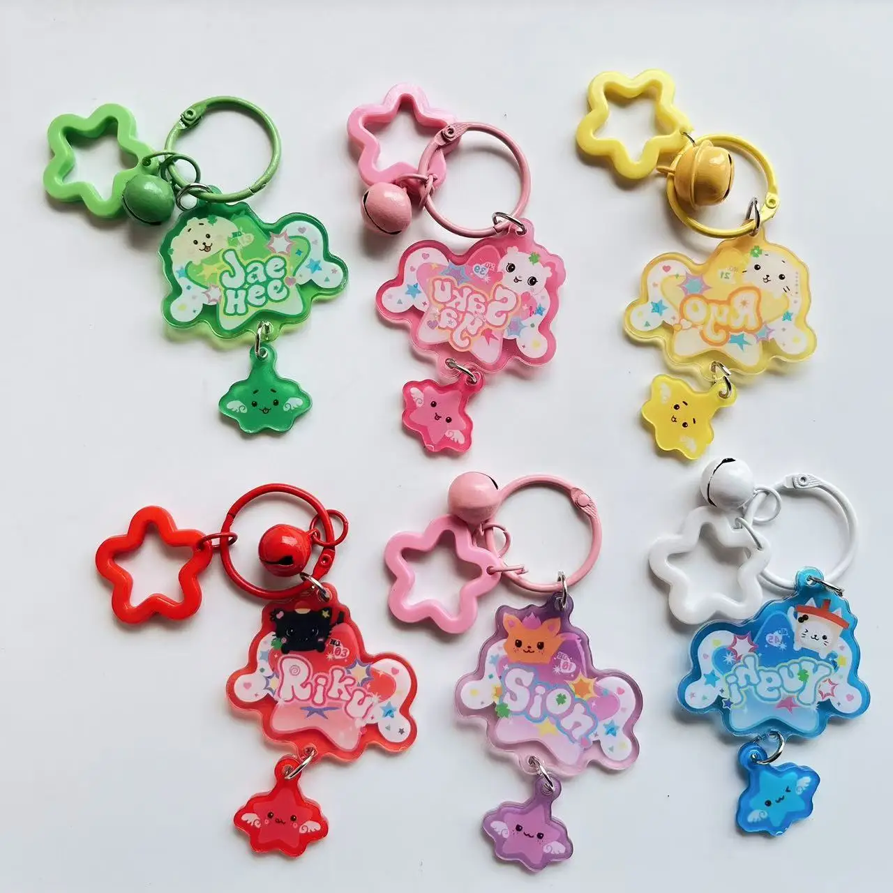 Kpop ídolo menino novo estilo bonito acrílico mochila chaveiro ornamento decoração taeyong riku johnny jaehyun winwin jaemin fãs presentes