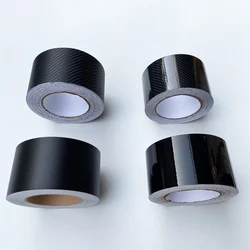 Carbon Fiber Vinyl Car Sticker Window Trim Film Glossy Black Vinyl Wrap Roll Matte Black Car Wrap Foil Console Computer