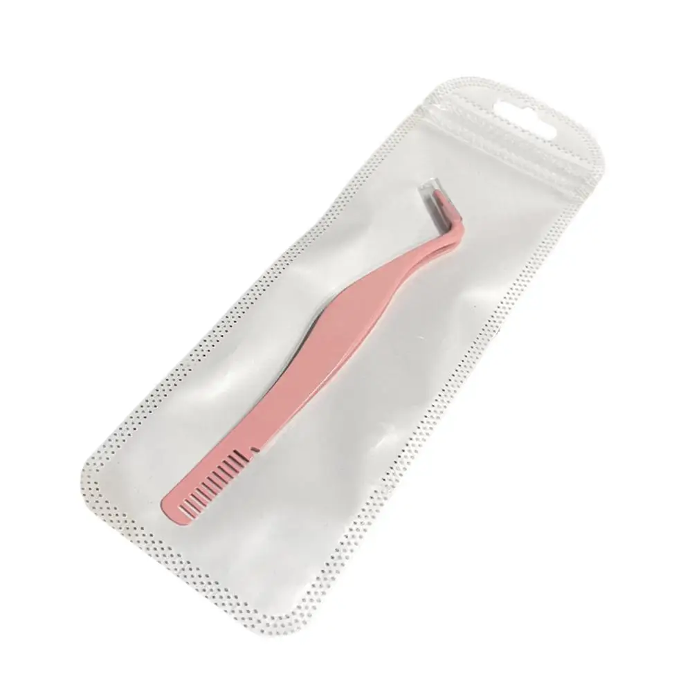 Wimper Pincet Met Kam Nep Wimper Schoonheid Make-Up Tools Voor Wimpers Gebouw Matte Wimpers Pincet 3 Kleur L0k0