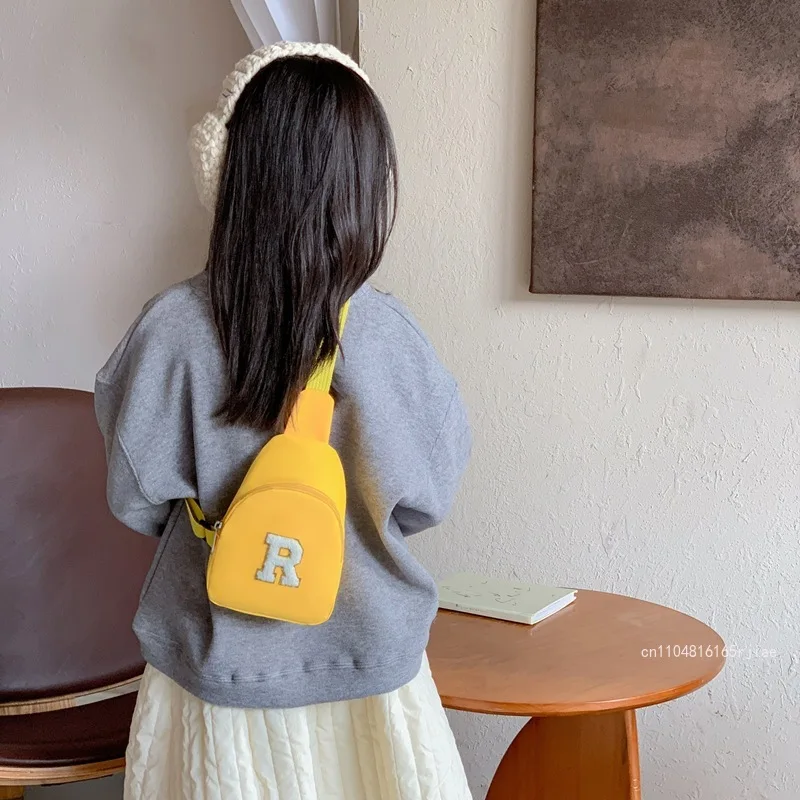 Picture 7: New Women's Chest Bag Fashionable High Quality Girls' Sports Waist Bag Solid Color Adorable Multi Functional Mobile Storage Bag