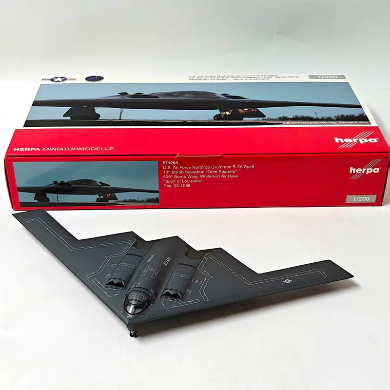 Diecast Alloy 1/200 Scale B-2A Spirit 571265 Strategic Aircraft Model For Display Collections