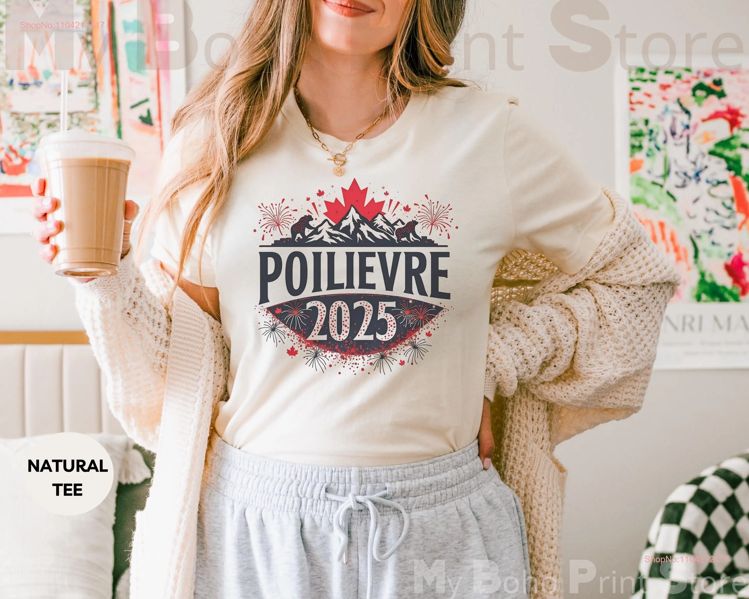 Poilievre 2025 Canada Conservative T Shirt Anti Liberal Canadian Election Pierre Political SweaT Patriotic Bear Mountain