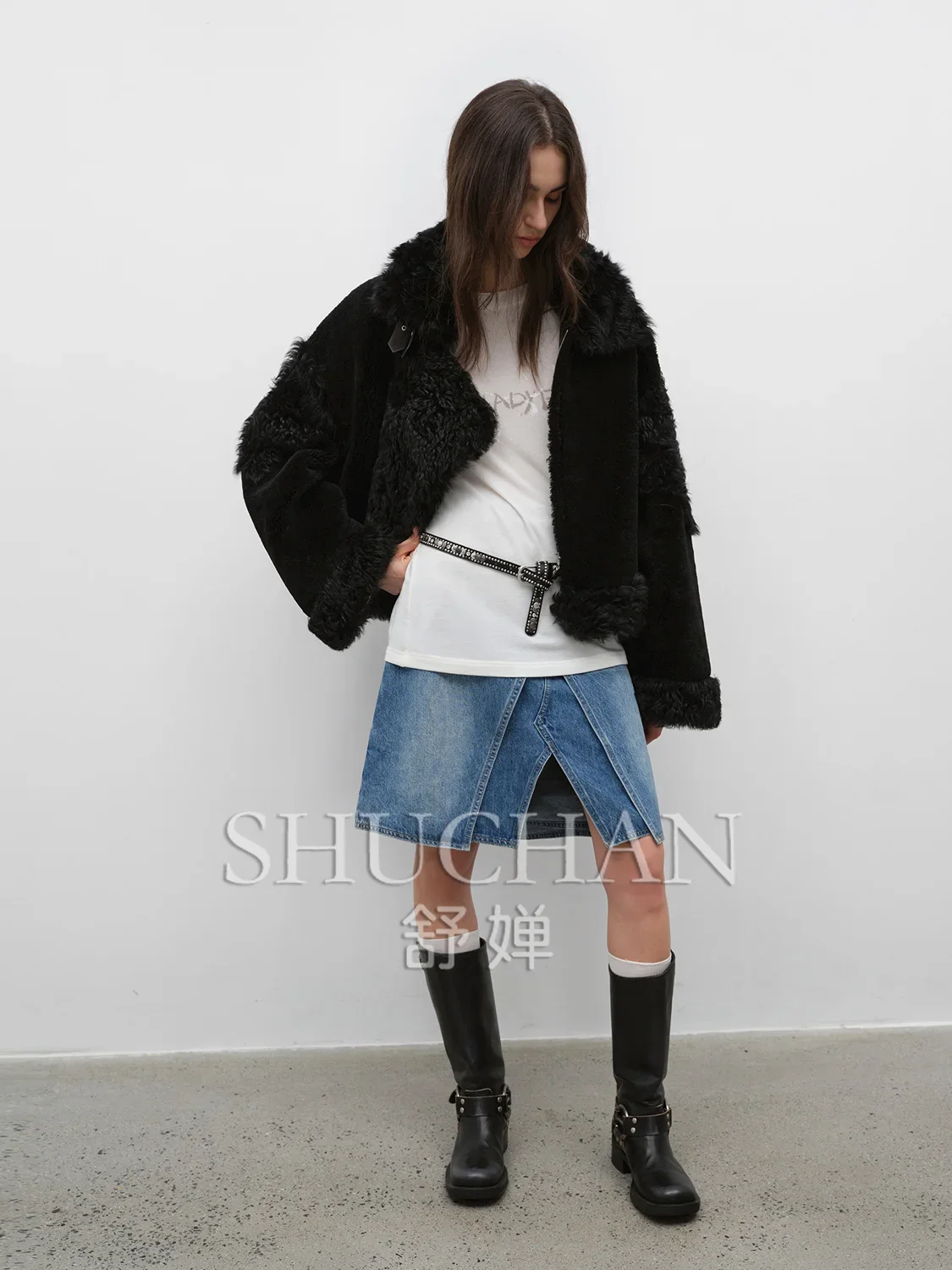 2024 New Casual Street Double-faced Fur Coat Women Winter Warm Casaco De Frio Feminino Inverno  Fur Coat Women