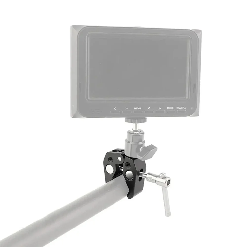 Super Clamp Camera Clamp Mount Multifunctional Monitor Mount Bracket Super Clamp With 1/4” Thread For Magic Arm