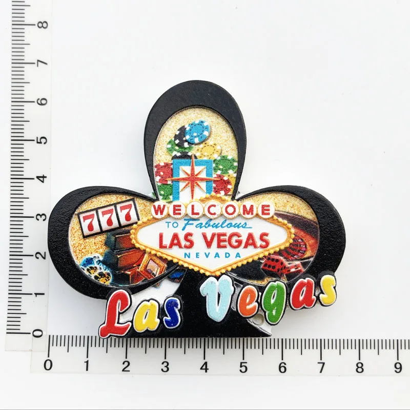 American Las Vegas Travel Fridge Magnets Resin UV World Tourism Collection Magnetic Fridge Magnet Craft Souvenirs