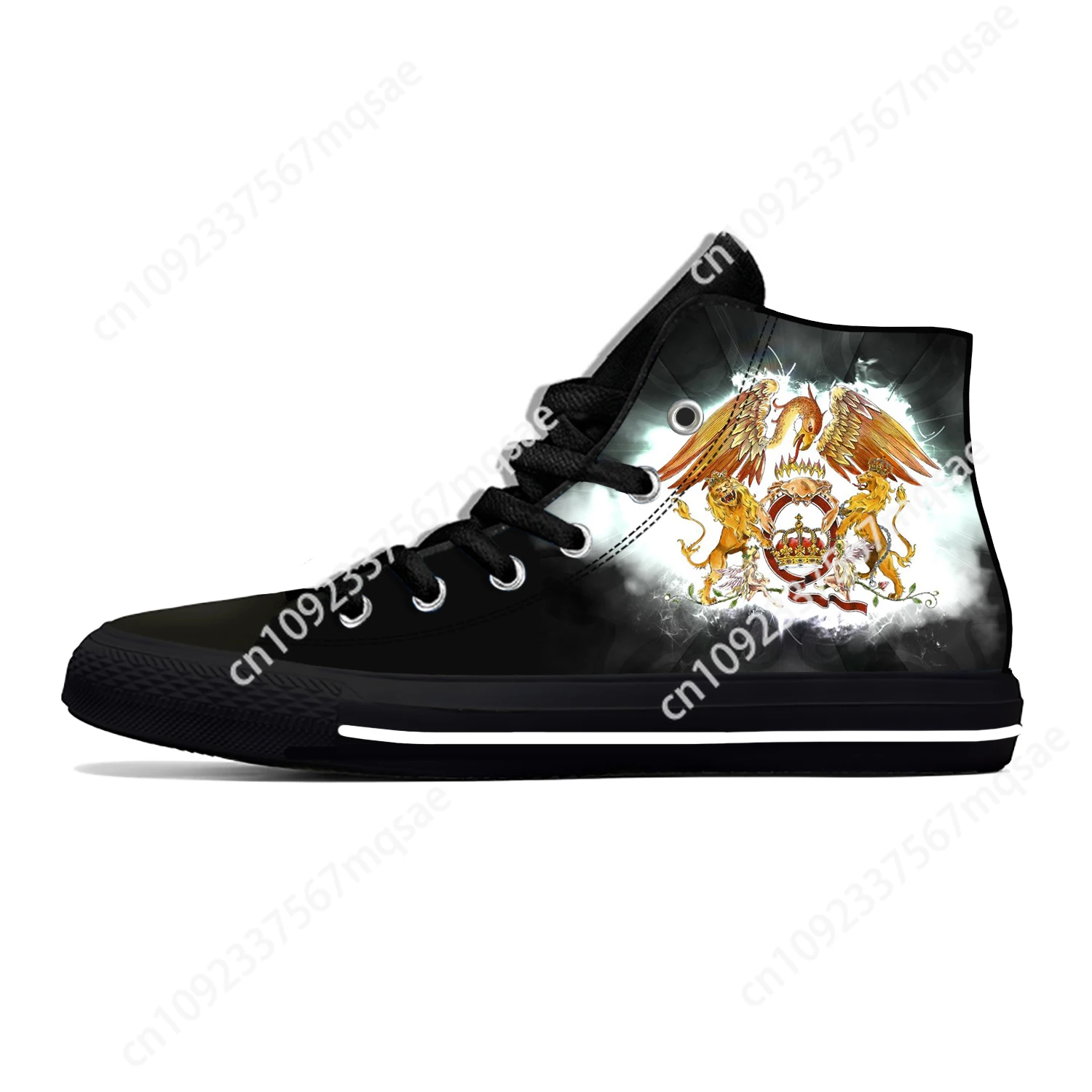 

Hot Queen Rock Band Freddie Mercury Music Fashion Casual Cloth Shoes High Top Lightweight Breathable 3D Print Men Women Sneakers