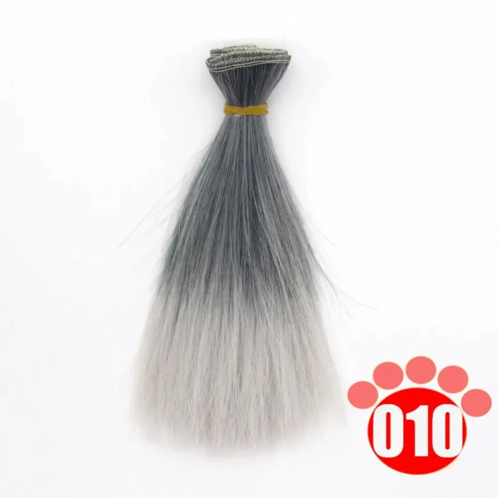 

Trendy 15*100CM Bjd Wig Gradient Color Colorful Hair DIY Accessories for 1/4 1/6 1/8 Bjd